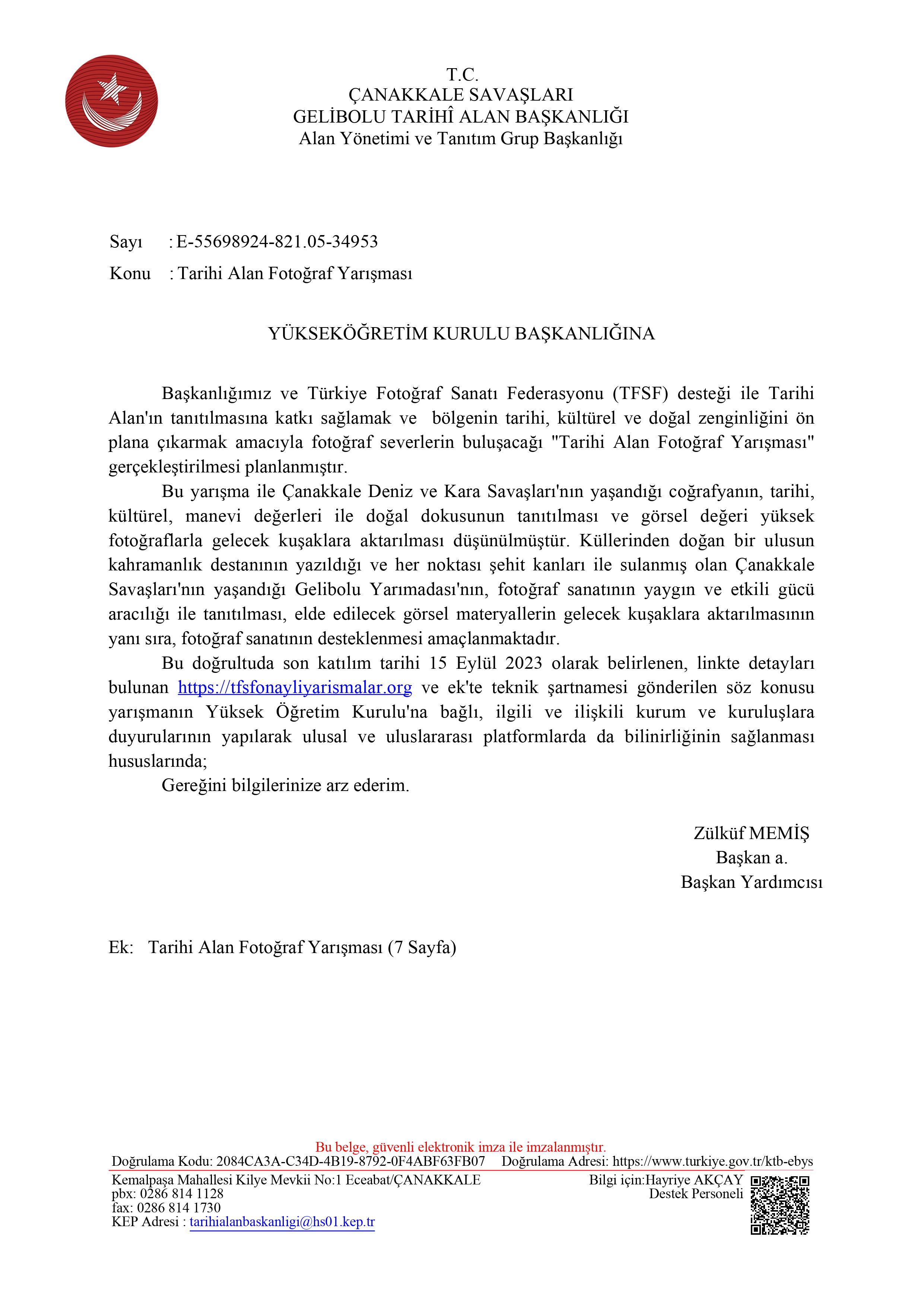 Tarihi Alan Fotoğraf Yarışması