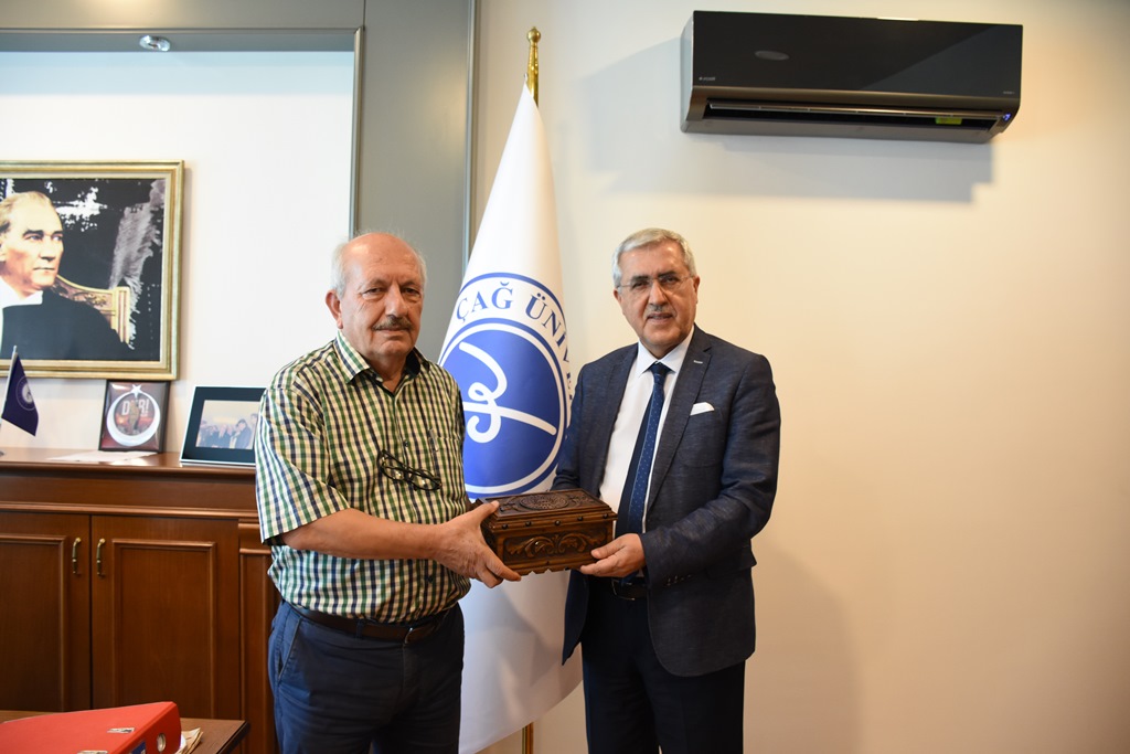 KSÜ Rektörü Can’ın, Çağ Üniversitesi Rektörü Prof. Dr. Ünal Ay’ı Ziyaretinde Üniversitelerarası İşbirliği Konuları Görüşüldü