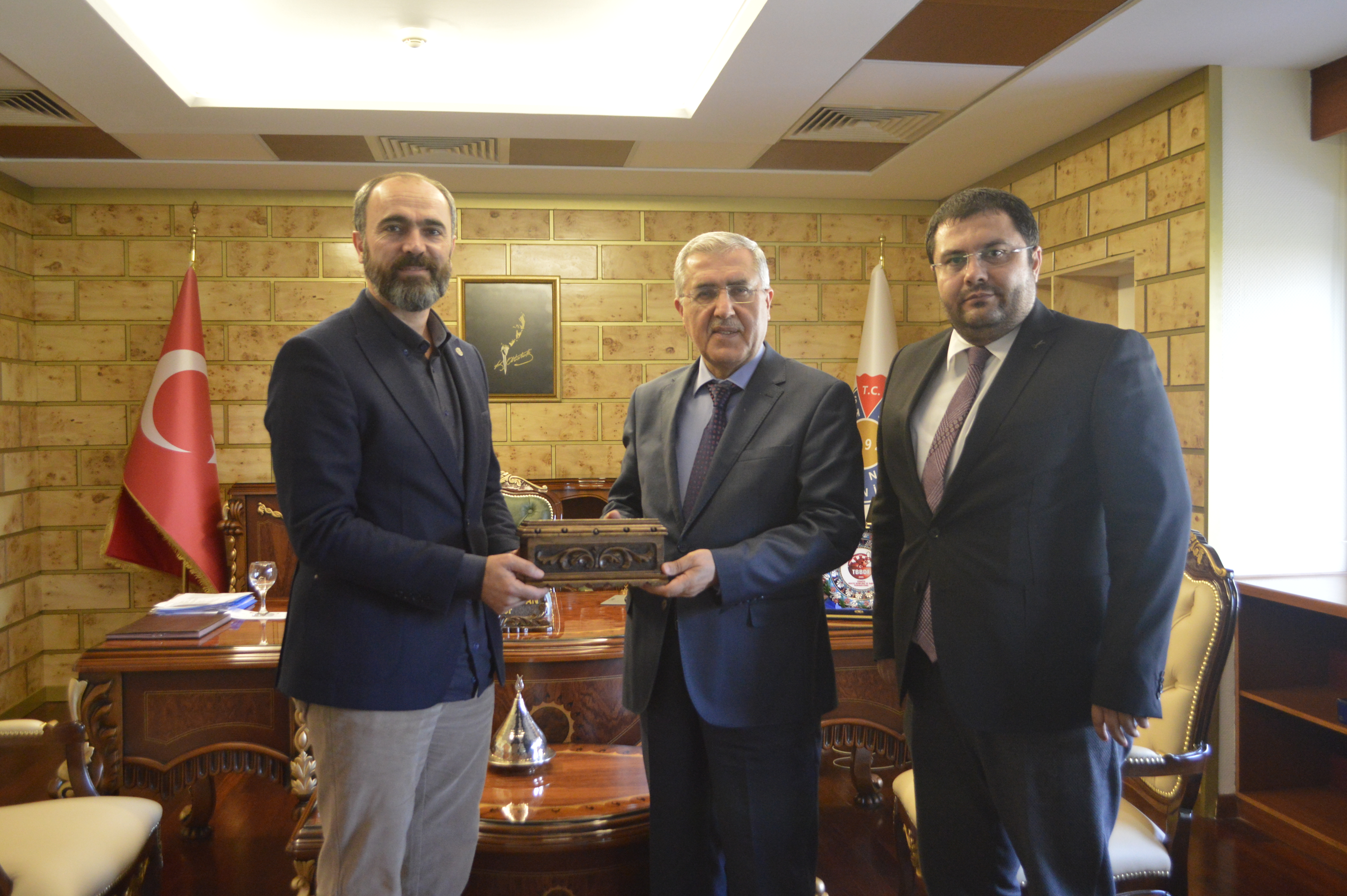 Uluslararası Bocce Federasyonu Başkanı Türkmen’in, Üniversitemiz Rektörü Can’ı Ziyaretinde Kurumlararası İşbirliği Konuları Görüşüldü