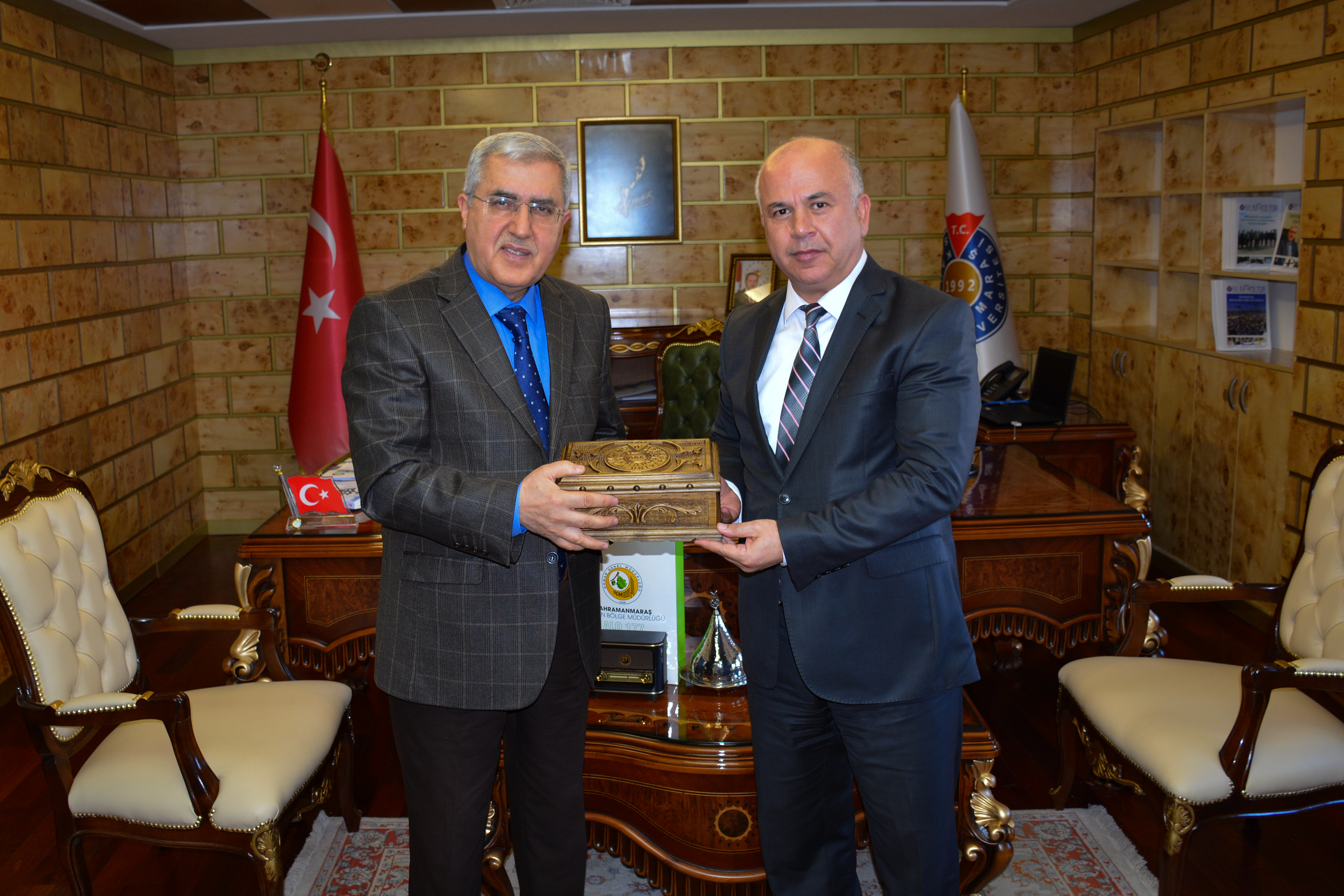 Kahramanmaraş Orman Bölge Müdürü Koç’un, Üniversitemiz Rektörü Can’ı Ziyaretinde Kurumlararası İşbirliği Konuları Görüşüldü