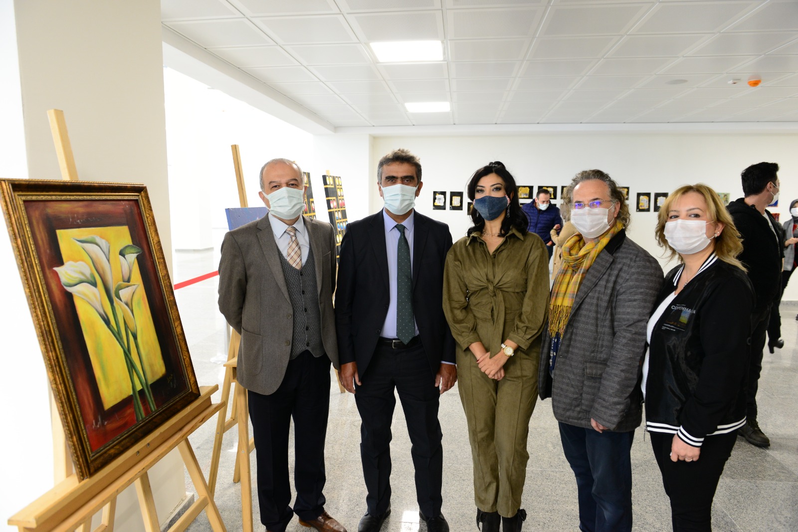 Üniversitemiz Güzel Sanatlar Bölümü Öğretim Elemanları Sergisi Açıldı