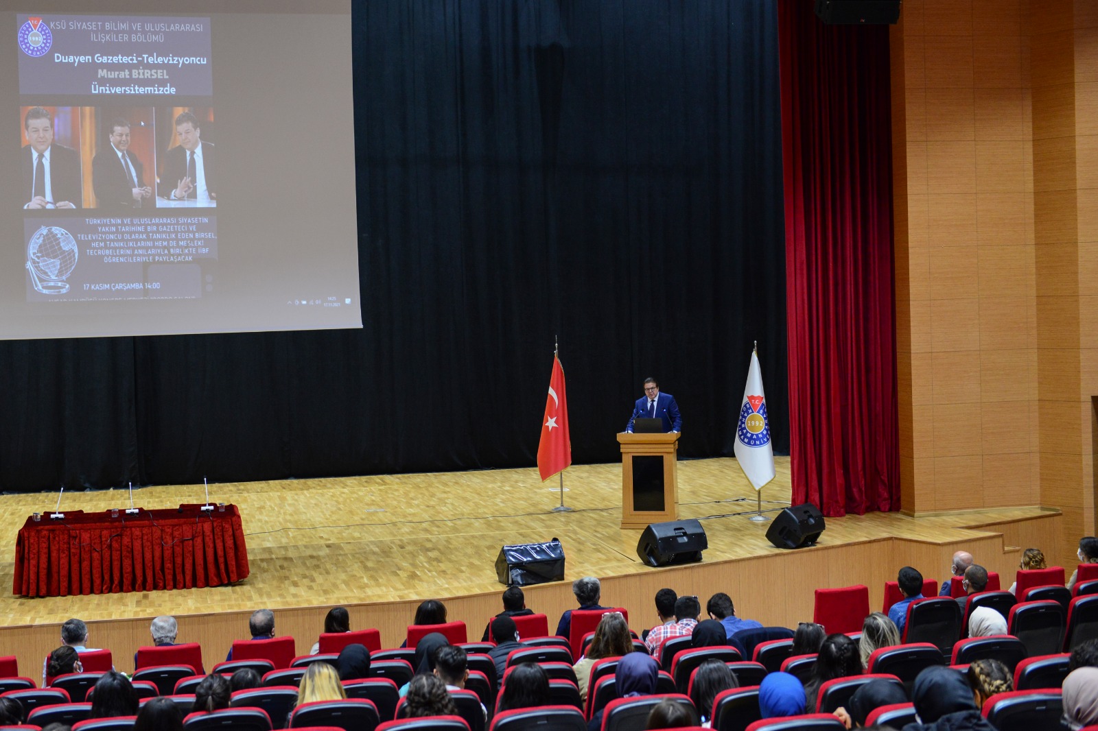 Duayen Gazeteci-Televizyoncu Murat Birsel Tecrübelerini KSÜ Öğrencileriyle Paylaştı