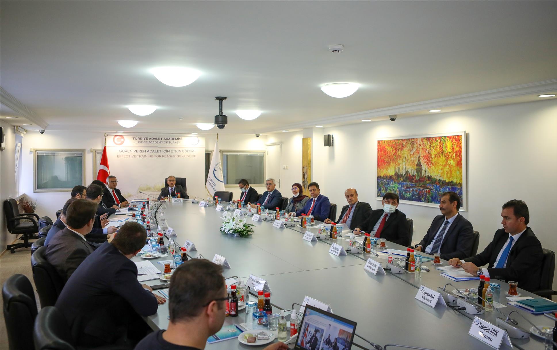 Üniversitemiz Rektörü Prof. Dr. Niyazi Can, Türkiye Adalet Akademisi Danışma Kurulu Toplantısına Katıldı
