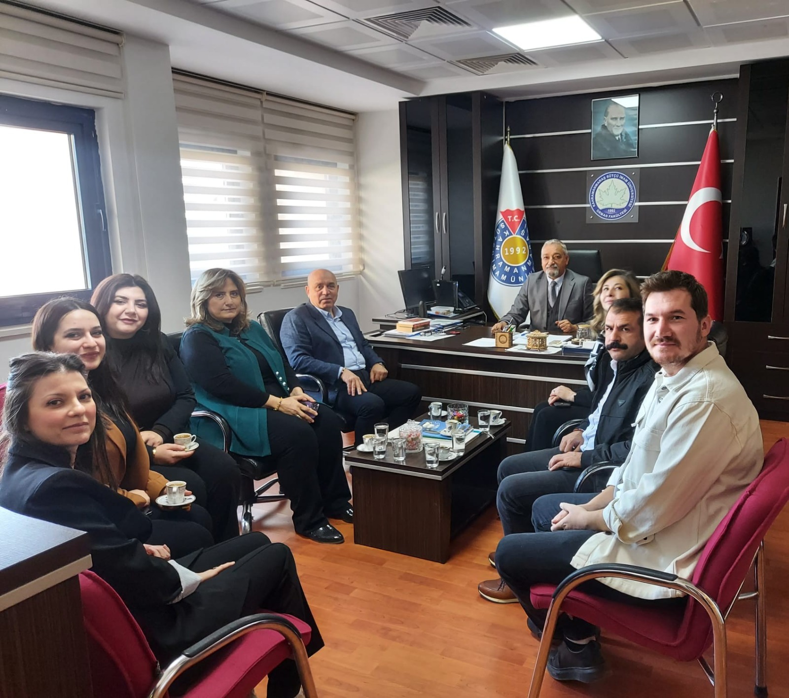 Peyzaj Mimarları Odası Adana Şube Yönetim Kurulu ve Kahramanmaraş İl Temsilciliği, Orman Fakültesi Dekanı Prof. Dr. Fatih MENGELOĞLU Hocamızı ziyaret ettiler