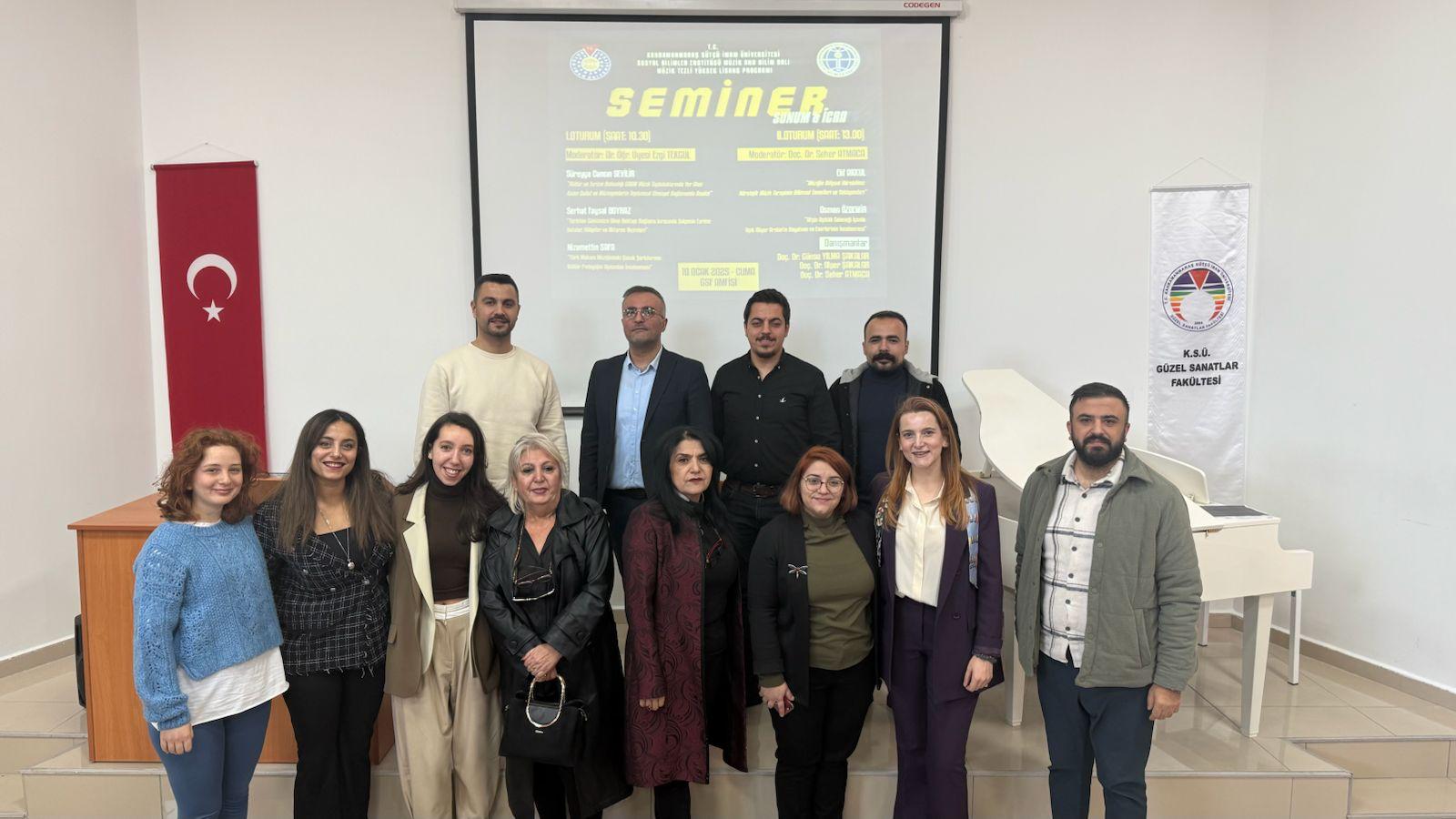 Müzik Ana Bilim Dalı Müzik Tezli Yüksek Lisans Programı tarafından Seminer Sunum & İcra etkinliği gerçekleştirildi.