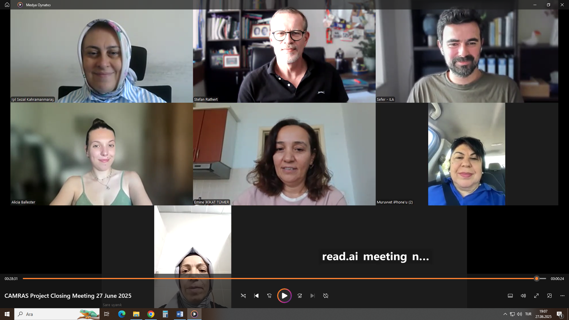  CAMRAS Projesinin Kapanış Toplantısı Gerçekleştirildi