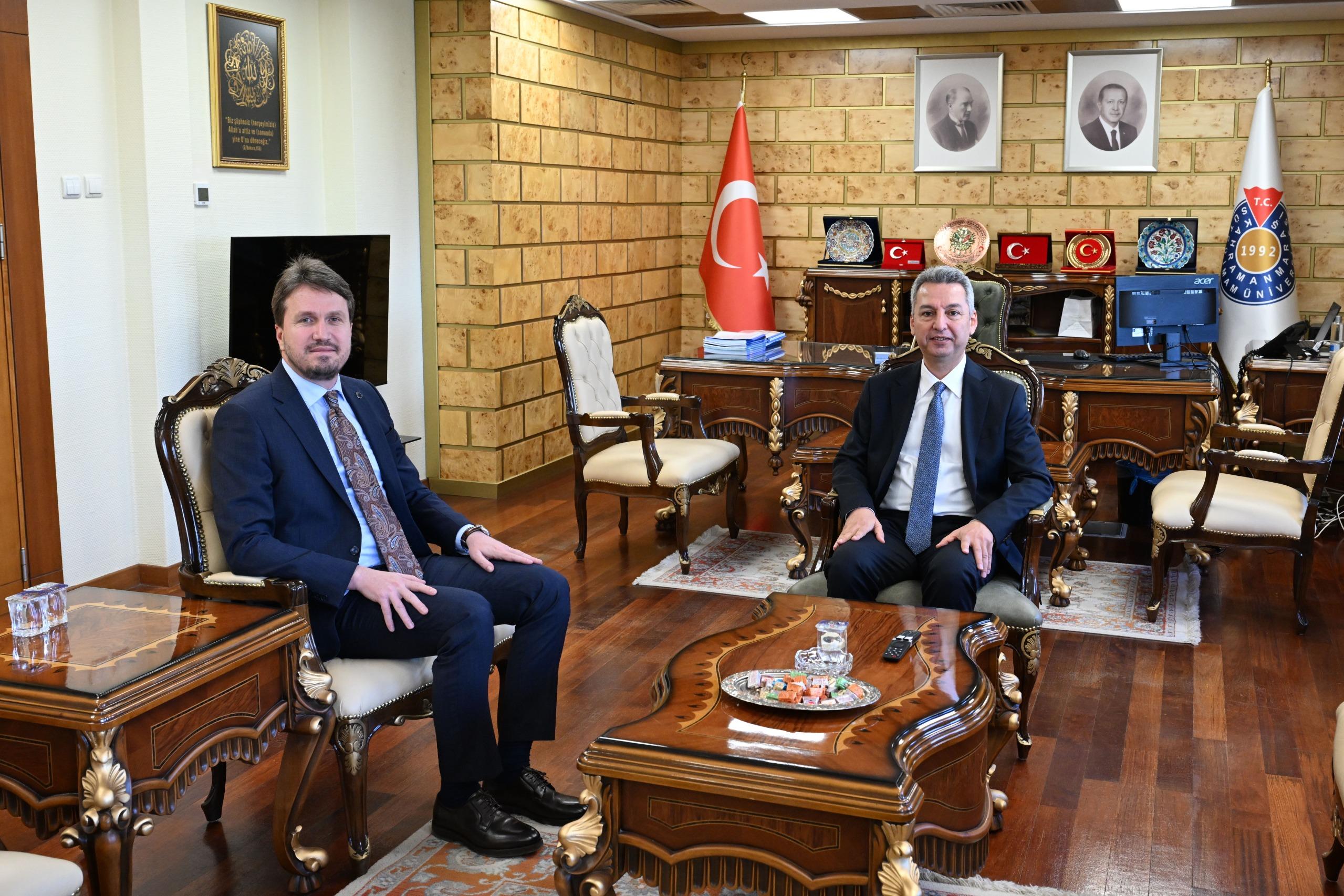 Kahramanmaraş Büyükşehir Belediyesi Genel Sekreteri Atalar’dan Rektör Okumuş’a Ziyaret