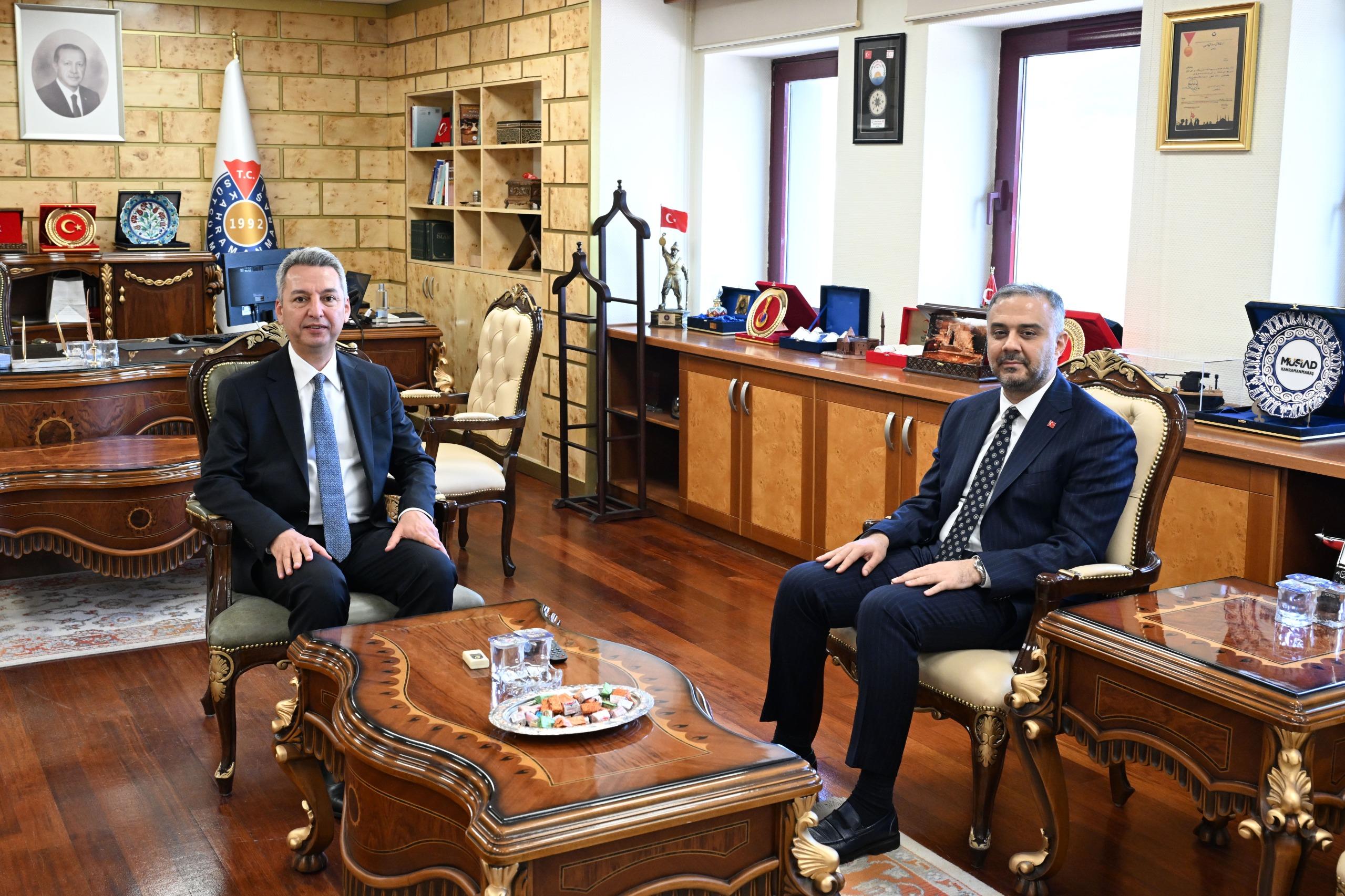 Başkan Toptaş’tan KSÜ Rektörü Okumuş’a Hayırlı Olsun Ziyareti