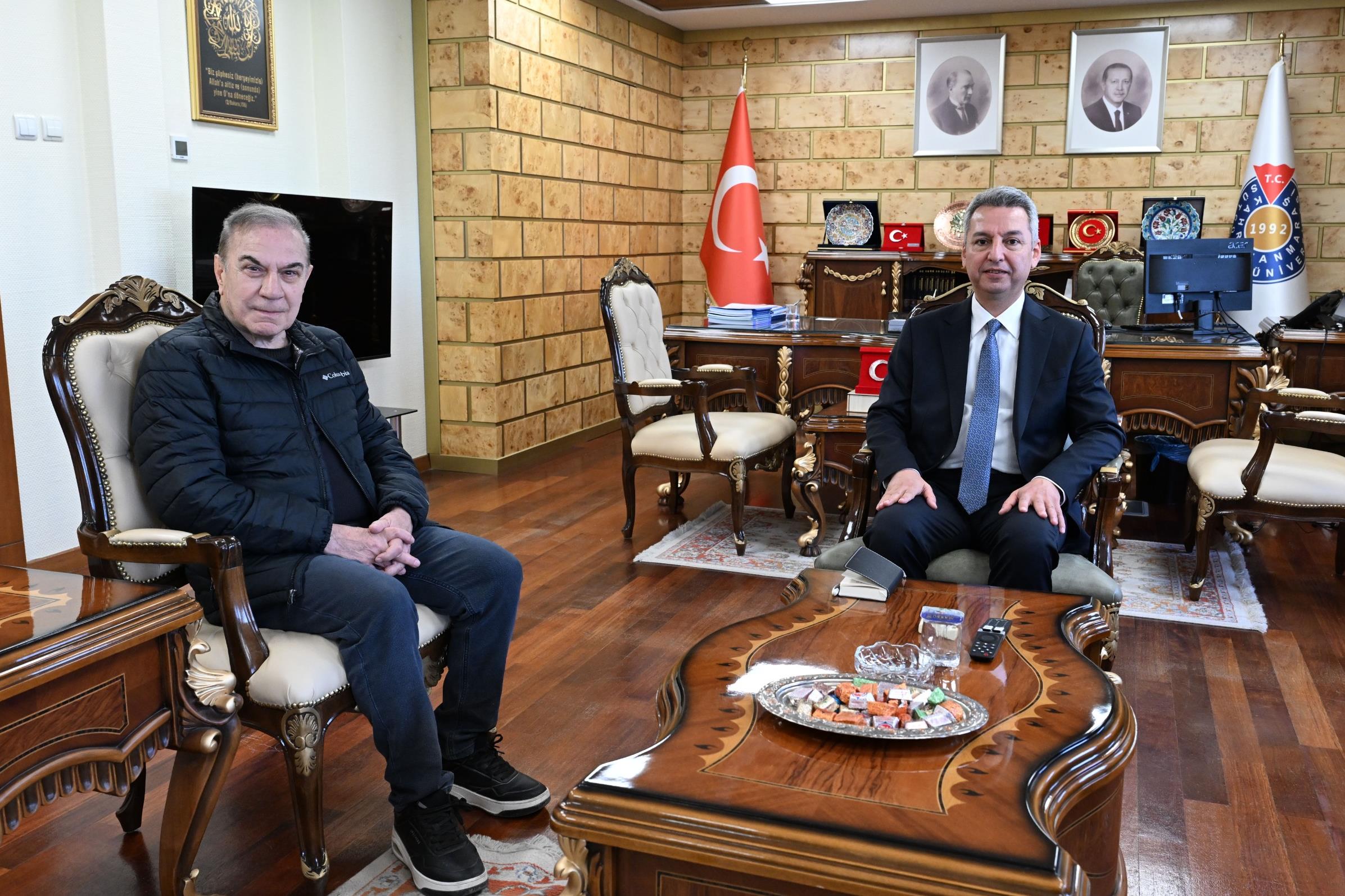 Kahramanmaraş’ta Bugün Gazetesi’nden KSÜ Rektörü Okumuş’a Ziyaret